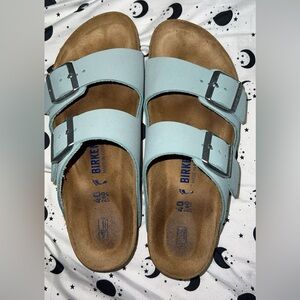 Teal Leather Soft Footbed Arizona Birkenstocks